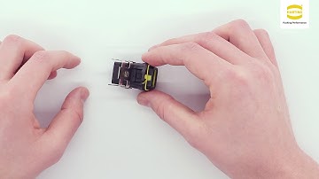 HARTING Han® 1 A Locking lever - Assembly instruction