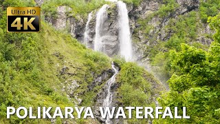 Polikarya Waterfall - Cableway and hiking trail - 4K 60fps🎧 Ambient Sounds - Sochi National Park