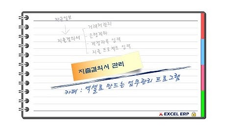 [Excel VBA] 통합 업무관리 프로그램중 지출결의서 관리 프로그램
