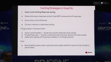 Optimizing GraphQL API Performance: Addressing Caching and Scalability - DevConf.IN 2025