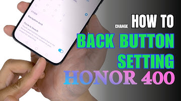 How to enable Back button setting on HONOR 400