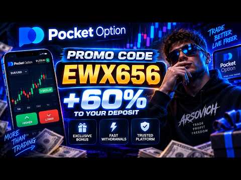 POCKET OPTION PROMO-CODE: EWX656 - 60% EXKLUSIVES ANGEBOT! 100% Funktioniert (Bester Promo-Code i...