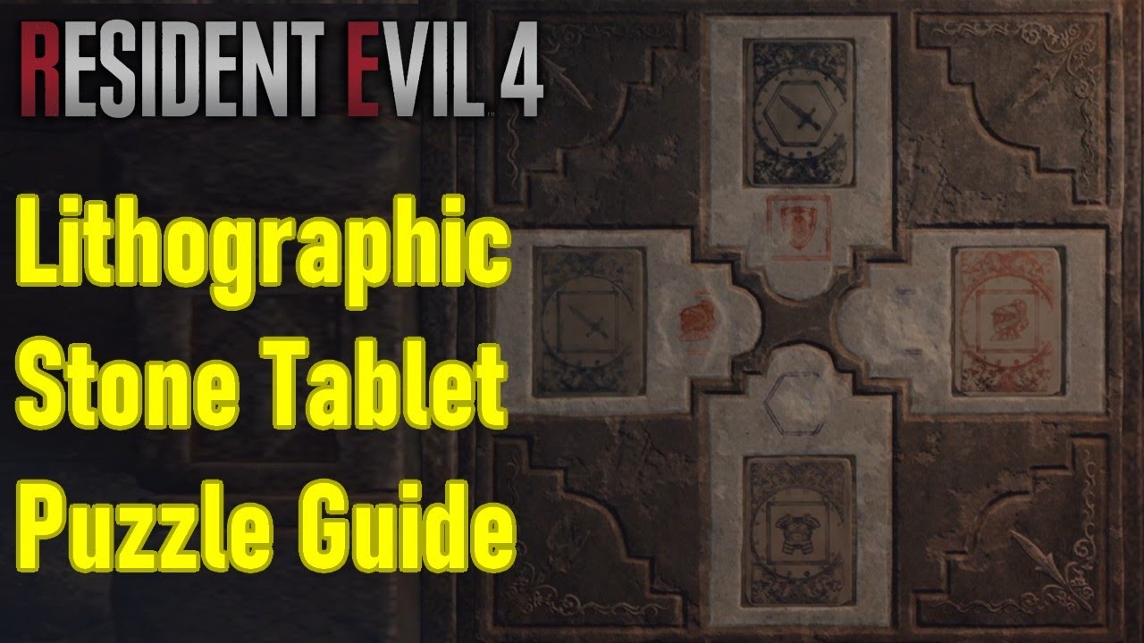 Resident Evil 4 Remake - Lithographic Stone Puzzle 