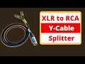 XLR to RCA Cable Connection | Making XLR to RCA Splitter Cable