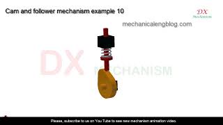 cam and follower mechanism example 10