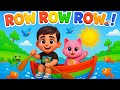 # 🎬 Along | Fun Kids Title Row Row Row Your Boat 🚤 | Cute Boy & Kitty SingRhyme