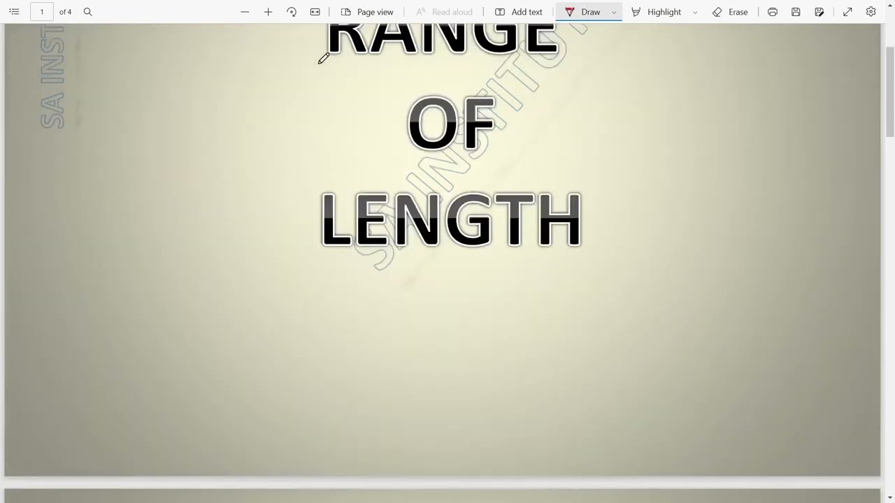 RANGE OF LENGTH 2 || PHYSICS || STUDY ACADEMICS AND TRAINING INSTITUTE