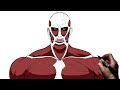 How To Draw Colossal Titan (Bertholdt) | Step By Step | Attack on Titan
