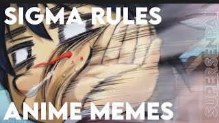 Sigma Rule Anime Meme