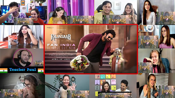 The RajaSaab Glimpse Reaction Mashup 💥👿 | Rajasaab Reaction
