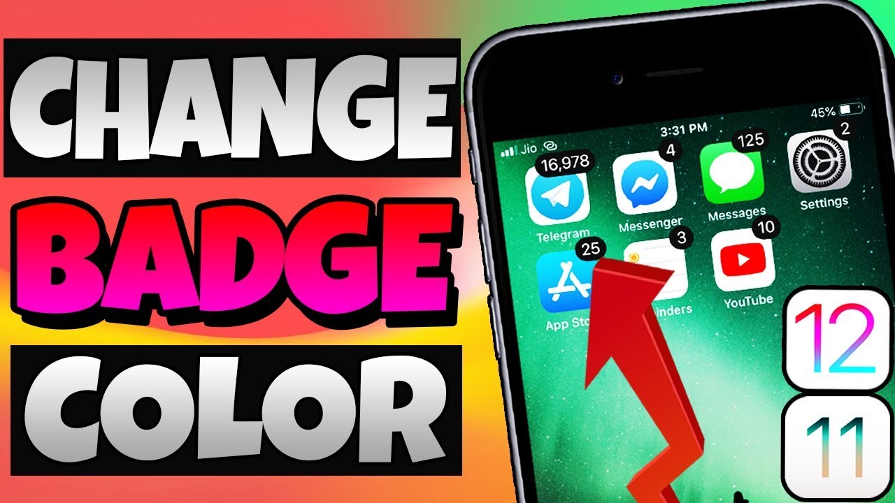 NEW How To Change Notification Badge Color IOS 12 11 NO Jailbreak