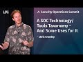 A SOC Technology/Tools Taxonomy – And Some Uses for It | SANS Security Operations Summit 2019