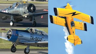 CAF Airbase Arrivals:Pitts S-2S Buck Roetman demo display Good Neighbor Airshow 2024