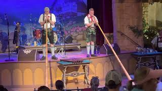 Epcots Biergarten Restaurant  Featuring Neal Webb Jay Mueller On Alphorn