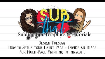 How to Setup Print Page and Divide an Image in Inkscape
