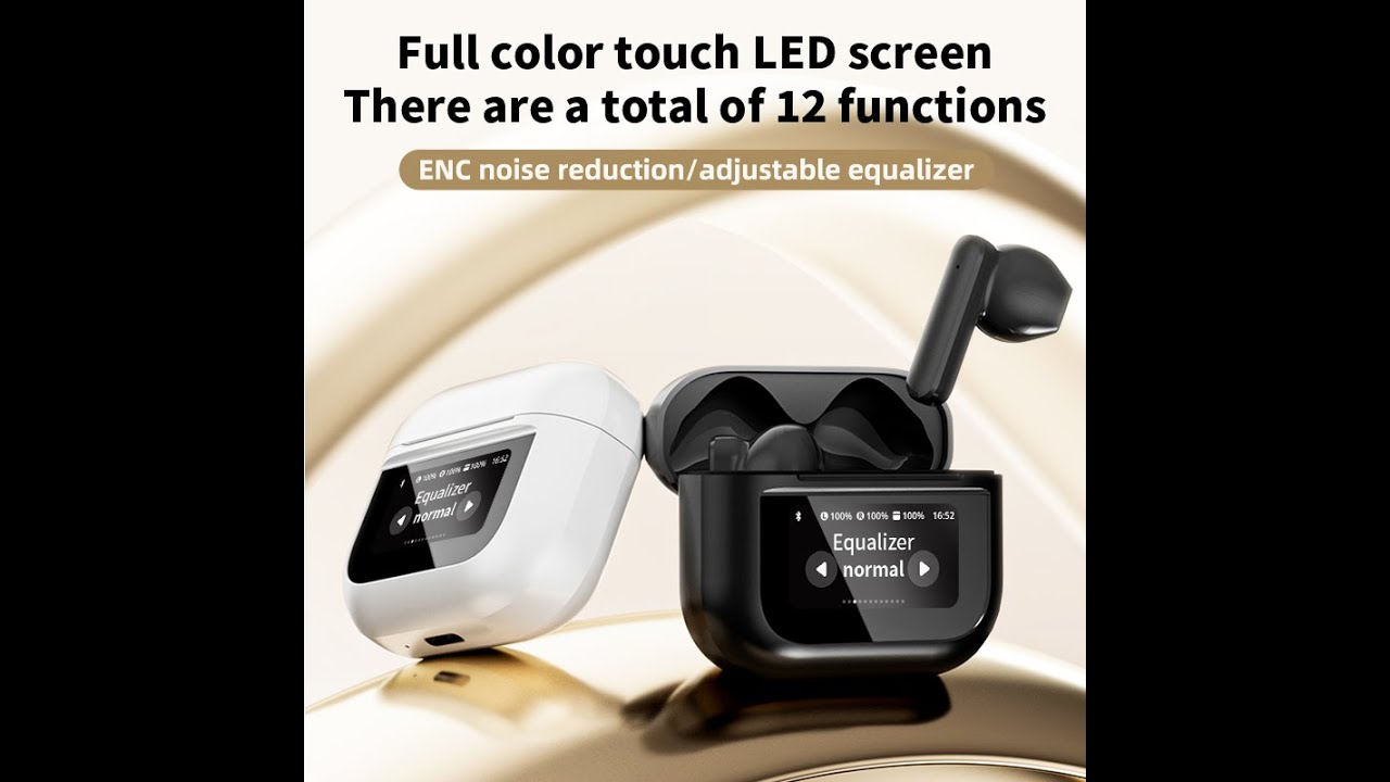 2024 Touch Screen Wireless in earphones YX28 - YouTube