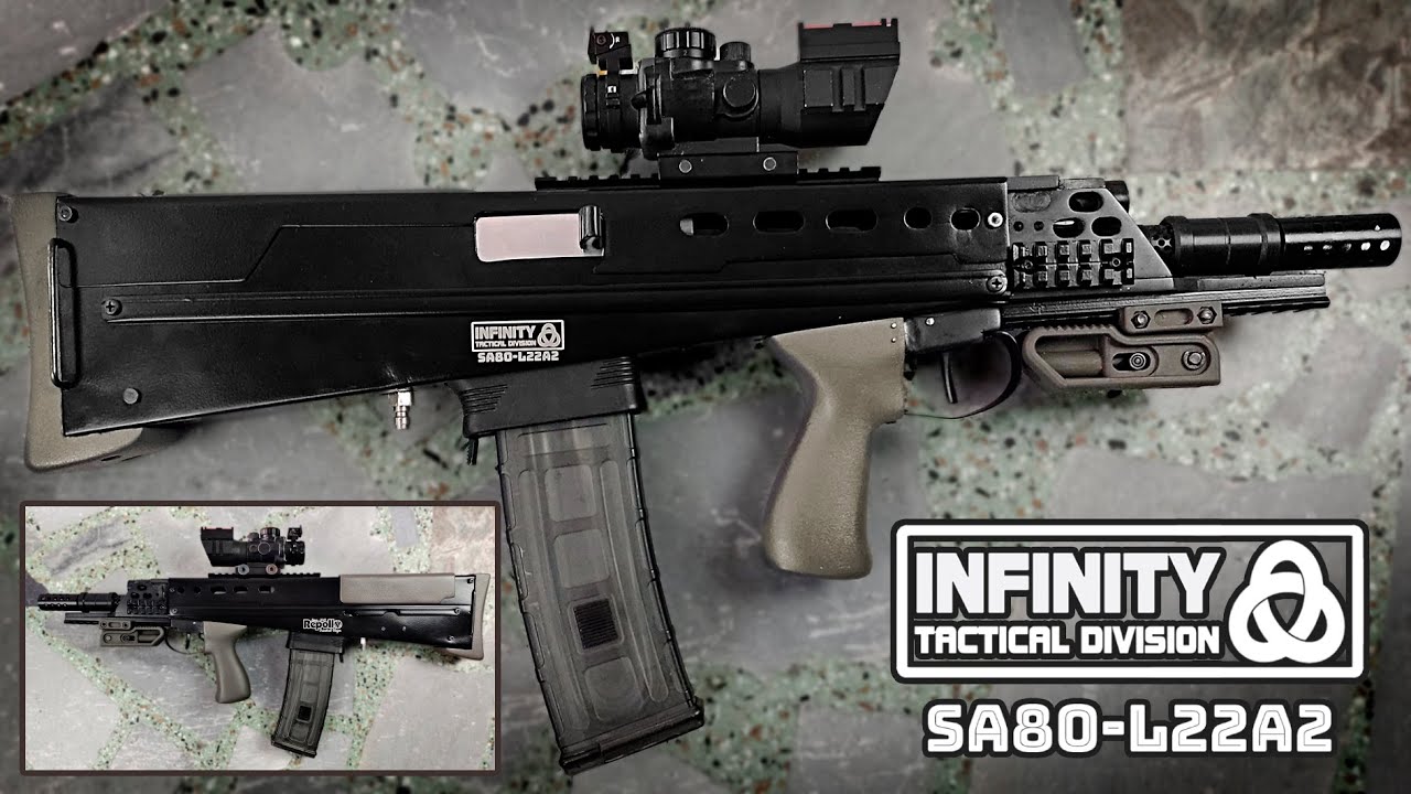 Proyecto SA80-L22A2 Bullpup Paintball Marker - YouTube