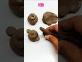 destroying a beautiful miniature clay kitchenset handmade clay kitchenset #trending #shorts #short 👍