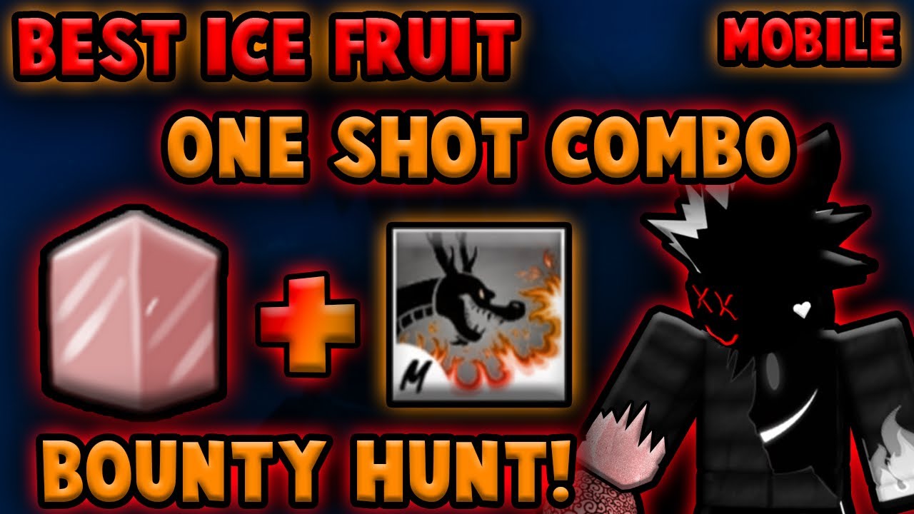 Easiest one shot combo ( ice gun ) + Bounty Hunt』 l Roblox, Blox fruits  update 15