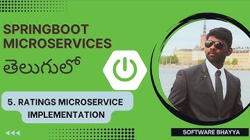 5. Springboot microservices in Telugu | Ratings microservice implementation