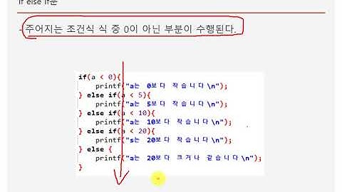 start 코딩 교육 한방 C - 10강 C언어 분기문(if, if - else, switch)