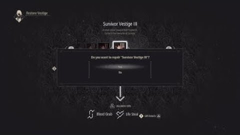 Code Vein - Restoring Survivor Vestige III