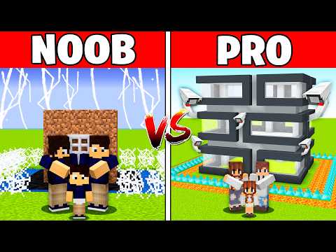 NOOB vs PRO: SAFEST HOUSE Challenge to Save the Family!