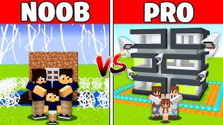 NOOB vs PRO Desafio da CASA MAIS SEGURA para Salvar Famlia