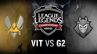 VIT vs. G2 - Week 9 Day 2 | EU LCS Summer Split | Team Vitality vs. G2 Esports (2018)