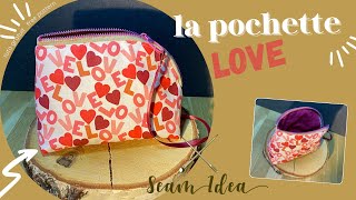 Diy Couture: La jolie Pochette Love / Cute And Stylish Diy: Learn How To Sew A Lovely Pouch