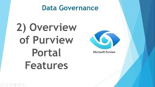 2.) Overview of Purview Portal Features