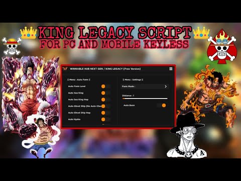 BEST KEYLESS! KING LEGACY SCRIPT, AUTO FARM, AUTO STATS, TELEPORT