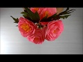 How to make paper rose flower  av visuals tutorial  diy paper crafts