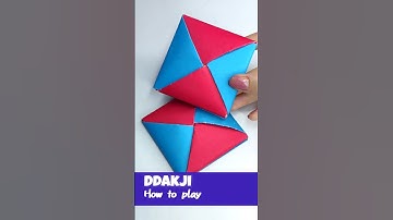 How to win at Ddakji from Squid Game (Quick tip) 🐙 #shorts #squidgame #diy