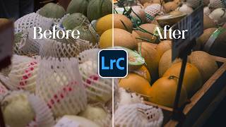 Lightroom Editing Secrets: How I Turned This Fruit Market Shot Into a Cinematic Image