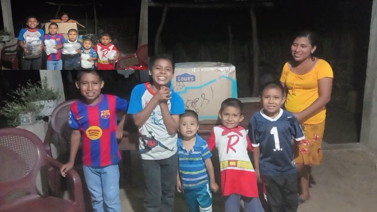 🚨Vean que gran  🎁 recibe jeremías y familia de parte de sus padrinos vean la felicidad de sus niños