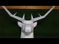 Diy deer head paper lamp  brown fold  orgami deer