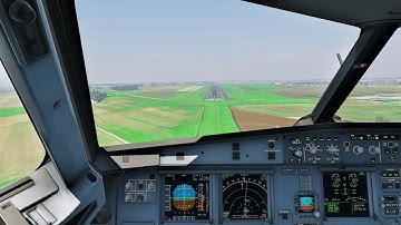 Caen Landing | ToLiss A319 | XP12