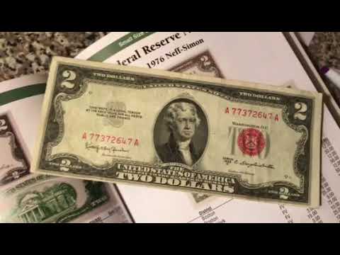 Sello Rojo Billete De 2 Dolares Y Su Valor Del Ano 1953 Youtube