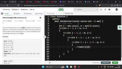 Find rectangle with corners as 1
