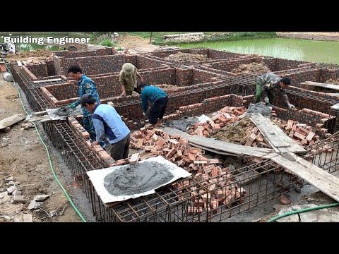 Professional Worker Skills to Build Reinforced Concrete Beams and ...