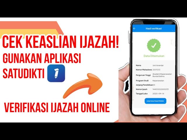 Cara Cek Ijazah Satpam Online Cek Keaslian Ijazah Melalui Aplikasi Satudikti II Verifikasi Ijazah Online II SIVIL - YouTube