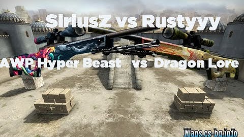 Csgo 1v1 SiriusZ vs Rustyyy AWP Hyper Beast vs Dragon Lore !