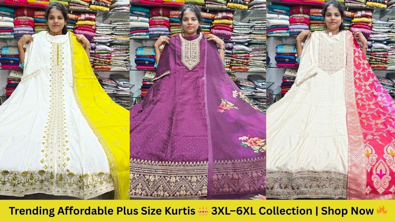 Trending Affordable Plus Size Kurtis 👑 3XL–6XL Collection | Shop Now 🔥
