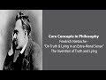 Friedrich Nietzsche, Truth and Lies | The Invention of Truth and Lying | Philosophy Core Concepts