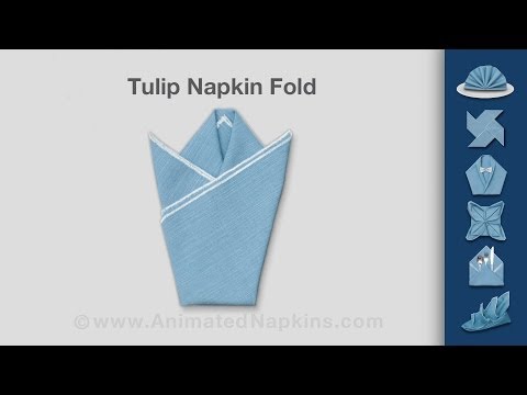 Napkin Folding | How to Make a Tulip