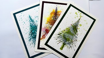 3 different beautiful ways to use the Christmas Joy stamp to make your Christmas cards in no time