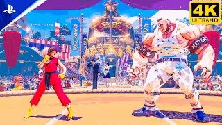 Street Fighter 5 | Sakura vs Abigail | PS5 Gameplay 4K #sfv