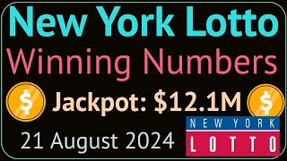 New York Lotto Winning Numbers 21 August 2024. Today NY Lotto Drawing Results Wednesday 8/21/2024