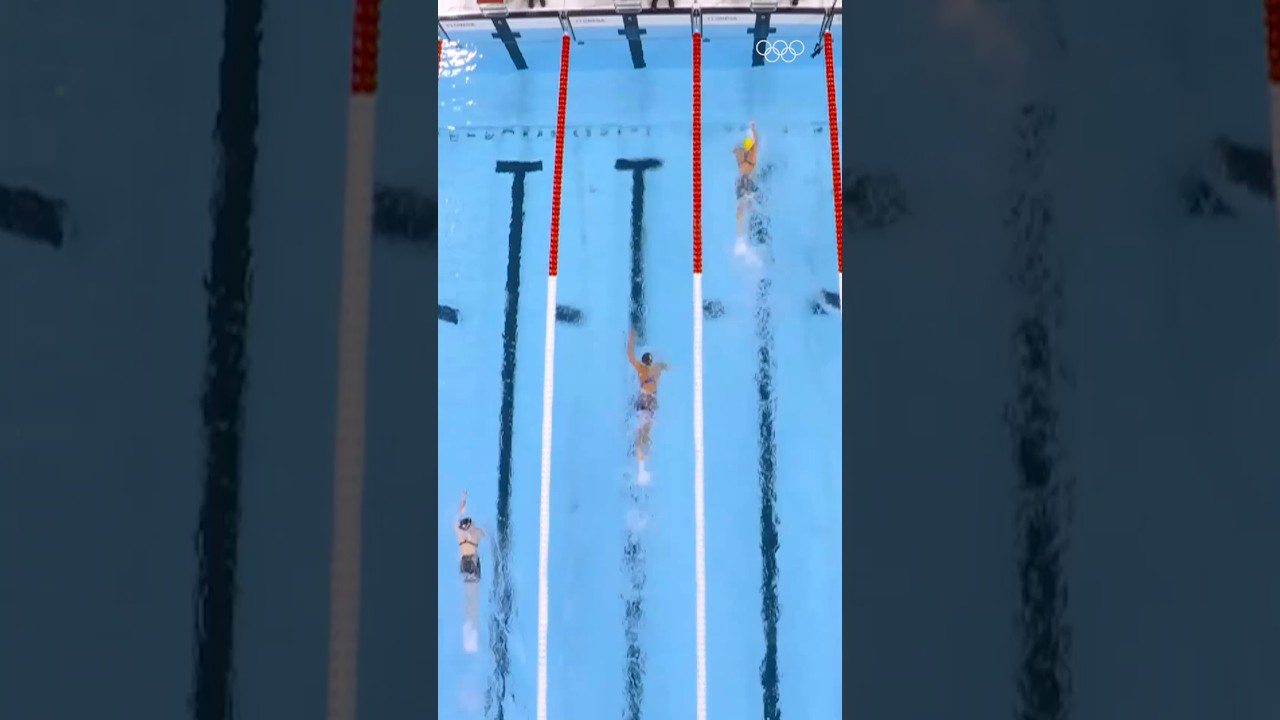 The overhead angle of the race of the century? 🏊